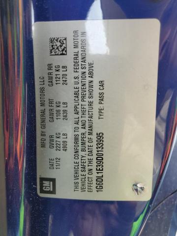 1G6DL1E39D0133995 - 2013 CADILLAC CTS PERFORMANCE COLLECTION Mavi fotoğraf 12