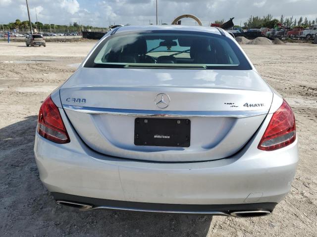 55SWF4KB3FU062872 - 2015 MERCEDES-BENZ C 300 4MATIC SILVER photo 6