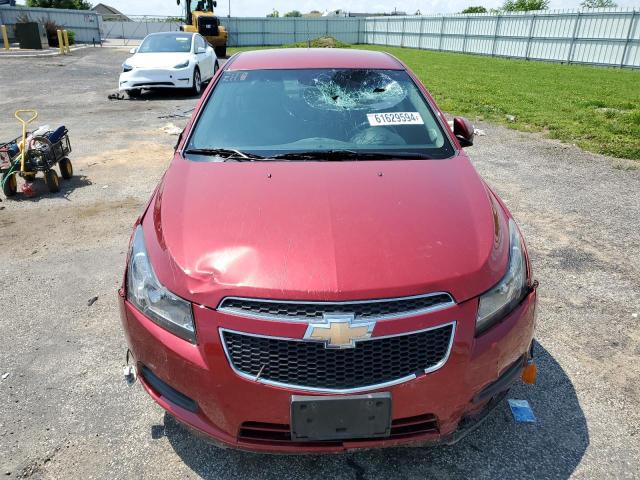 1G1PF5S97B7182529 - 2011 CHEVROLET CRUZE LT RED photo 5