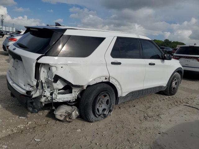 1FM5K8AW7LGC13603 - 2020 FORD EXPLORER POLICE INTERCEPTOR أبيض صورة 3