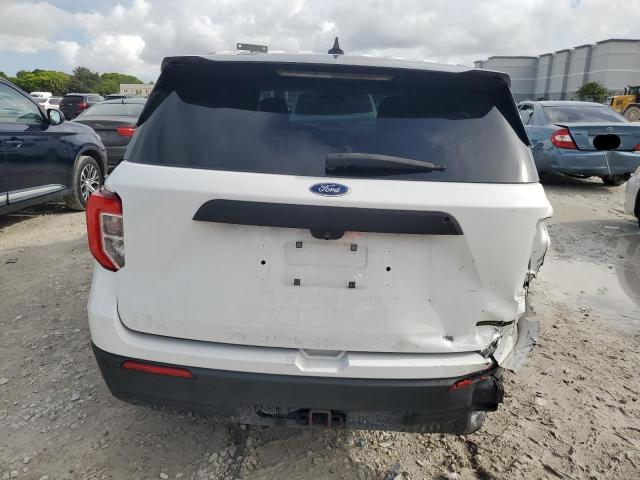 1FM5K8AW7LGC13603 - 2020 FORD EXPLORER POLICE INTERCEPTOR أبيض صورة 6