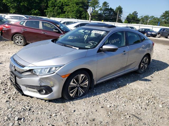 JHMFC1F76JX035077 - 2018 HONDA CIVIC EXL ვერცხლისფერი ფოტო 1