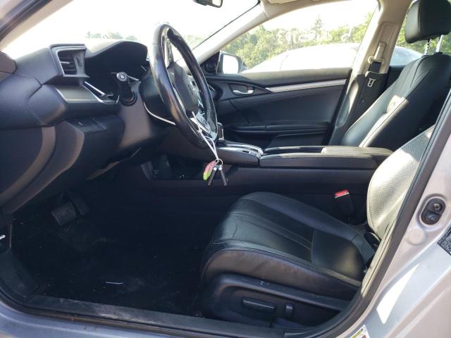 JHMFC1F76JX035077 - 2018 HONDA CIVIC EXL ვერცხლისფერი ფოტო 7