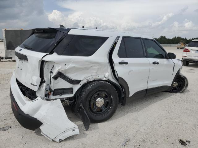 1FM5K8AB6MGA86406 - 2021 FORD EXPLORER POLICE INTERCEPTOR WHITE photo 3