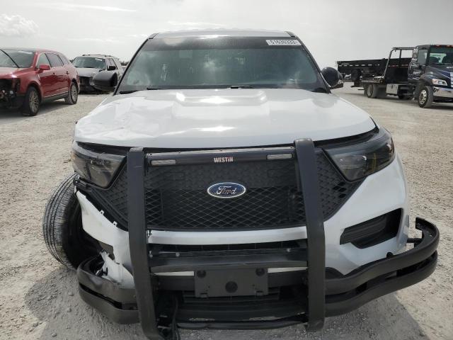 1FM5K8AB6MGA86406 - 2021 FORD EXPLORER POLICE INTERCEPTOR WHITE photo 5