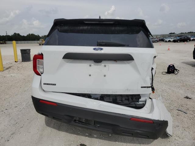 1FM5K8AB6MGA86406 - 2021 FORD EXPLORER POLICE INTERCEPTOR WHITE photo 6