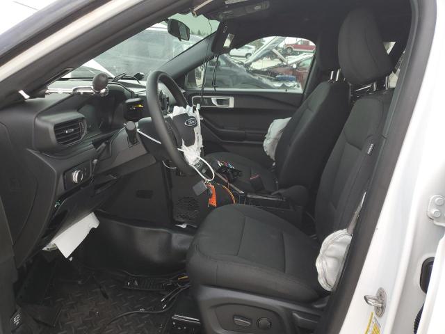 1FM5K8AB6MGA86406 - 2021 FORD EXPLORER POLICE INTERCEPTOR WHITE photo 7