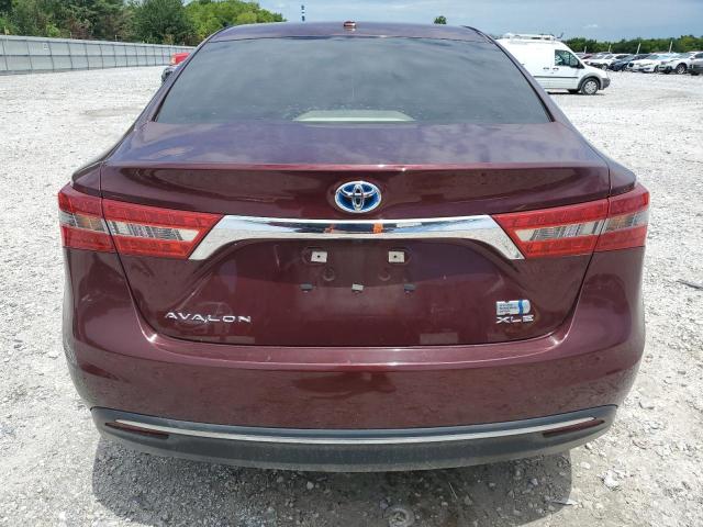 4T1BD1EB1JU063448 - 2018 TOYOTA AVALON HYBRID BURGUNDY photo 6