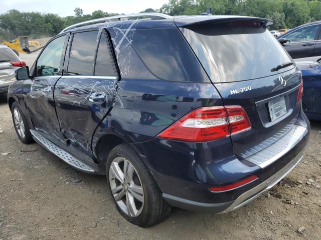 4JGDA5HB8EA295976 - 2014 MERCEDES-BENZ ML 350 4MATIC BLUE photo 2