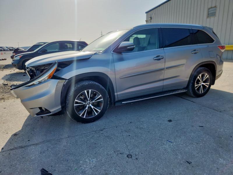 5TDKKRFH5GS502112 - 2016 TOYOTA HIGHLANDER XLE SILVER photo 1