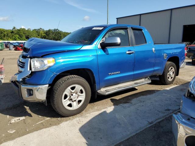 5TFRM5F13HX114523 - 2017 TOYOTA TUNDRA DOUBLE CAB SR/SR5 BLUE photo 1