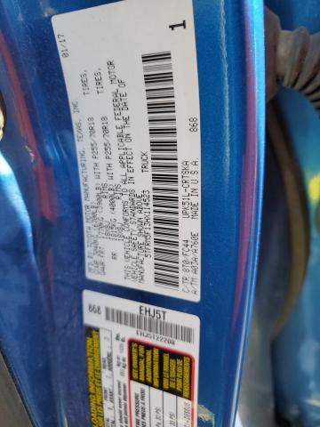 5TFRM5F13HX114523 - 2017 TOYOTA TUNDRA DOUBLE CAB SR/SR5 BLUE photo 12