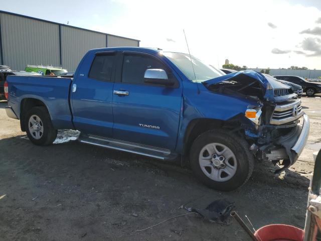 5TFRM5F13HX114523 - 2017 TOYOTA TUNDRA DOUBLE CAB SR/SR5 BLUE photo 4