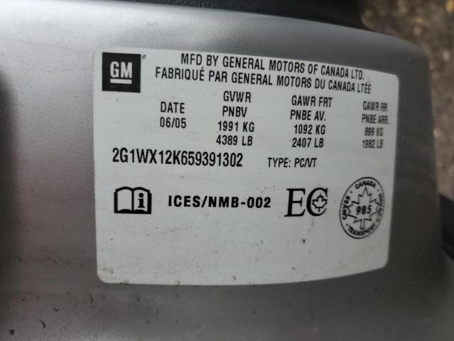 2G1WX12K659391302 - 2005 CHEVROLET MONTE CARL LT SILVER photo 13