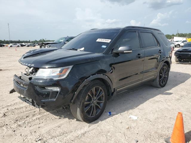 1FM5K7D86JGC85669 - 2018 FORD EXPLORER XLT BLACK photo 1