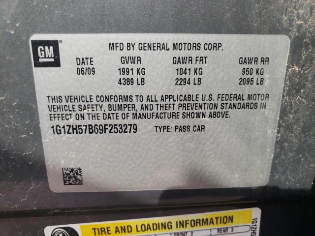 1G1ZH57B69F253279 - 2009 CHEVROLET MALIBU 1LT 灰色 照片 12