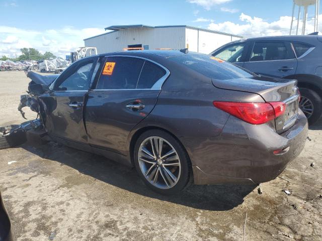 JN1BV7AR0EM695597 - 2014 INFINITI Q50 BASE BROWN photo 2