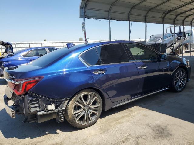 JH4KC2F98LC000279 - 2020 ACURA RLX SPORT HYBRID ADVANCE BLUE photo 3