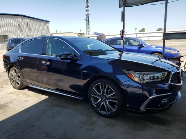 JH4KC2F98LC000279 - 2020 ACURA RLX SPORT HYBRID ADVANCE BLUE photo 4