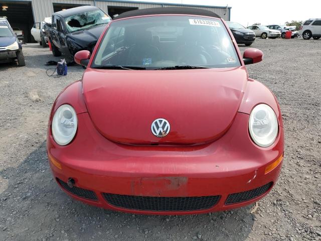 3VWRF31Y96M324823 - 2006 VOLKSWAGEN NEW BEETLE CONVERTIBLE OPTION PACKAGE 1 RED photo 5