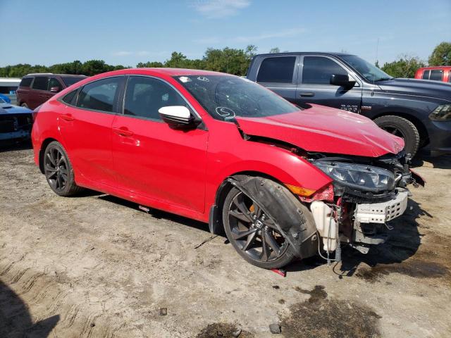 2HGFC2F81KH517091 - 2019 HONDA CIVIC SPORT 红色 照片 4