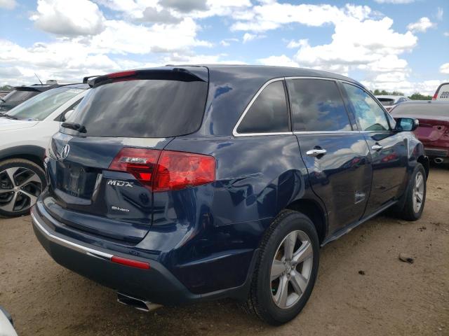 2HNYD2H33CH546688 - 2012 ACURA MDX TECHNOLOGY BLUE photo 3