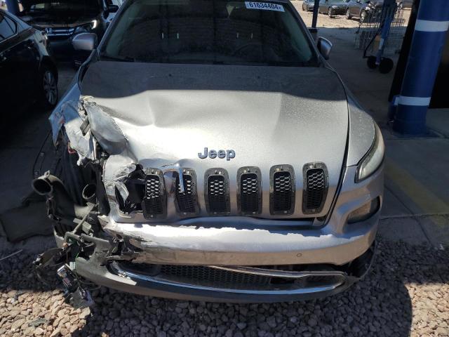 1C4PJMDS1EW233663 - 2014 JEEP CHEROKEE LIMITED SILVER photo 11