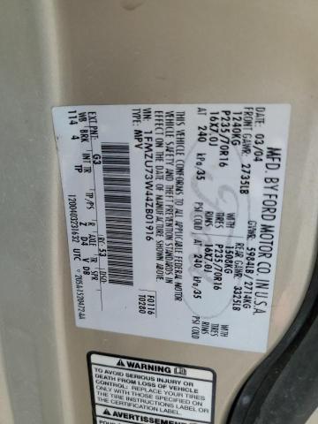 1FMZU73W44ZB01916 - 2004 FORD EXPLORER XLT GOLD photo 13