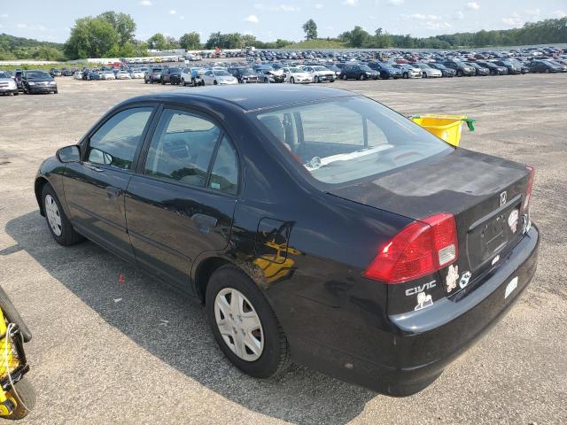 1HGES16475L021578 - 2005 HONDA CIVIC DX BLACK photo 2