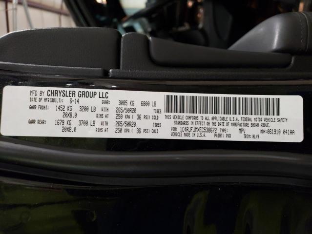 1C4RJFJMXEC538672 - 2014 JEEP GRAND CHER SUMMIT შავი ფოტო 12