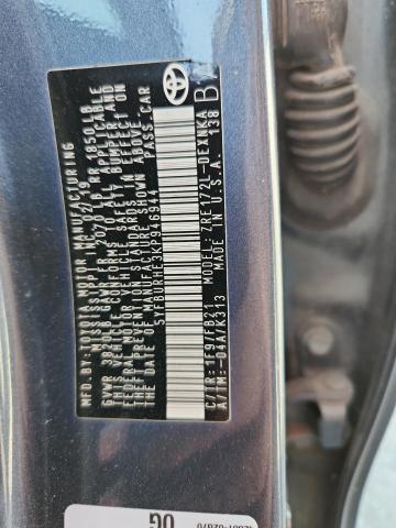 5YFBURHE3KP946944 - 2019 TOYOTA COROLLA L BLUE photo 12