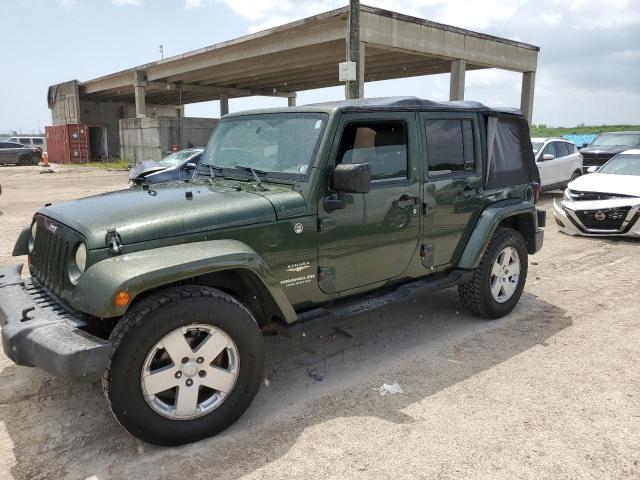 1J4GA59167L101759 - 2007 JEEP WRANGLER SAHARA GREEN photo 1