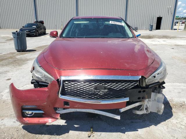 JN1BV7AP3EM679280 - 2014 INFINITI Q50 BASE BURGUNDY photo 5