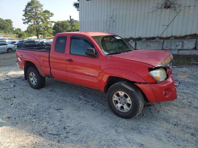 5TETU62N67Z418389 - 2007 TOYOTA TACOMA PRERUNNER ACCESS CAB RED photo 4