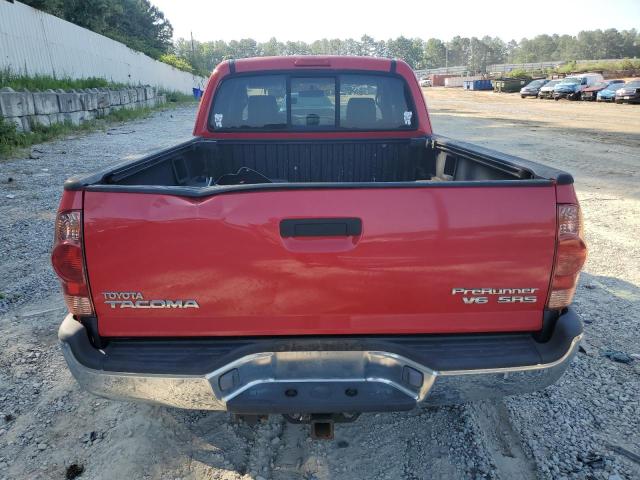 5TETU62N67Z418389 - 2007 TOYOTA TACOMA PRERUNNER ACCESS CAB RED photo 6