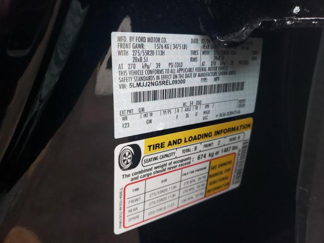 5LMJJ2NG5REL09300 - 2024 LINCOLN NAVIGATOR შავი ფოტო 14