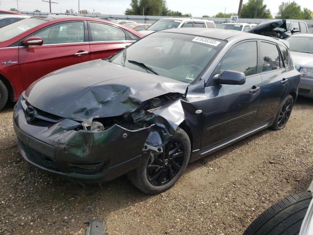 JM1BK34L381171680 - 2008 MAZDA SPEED 3 GRAY photo 1