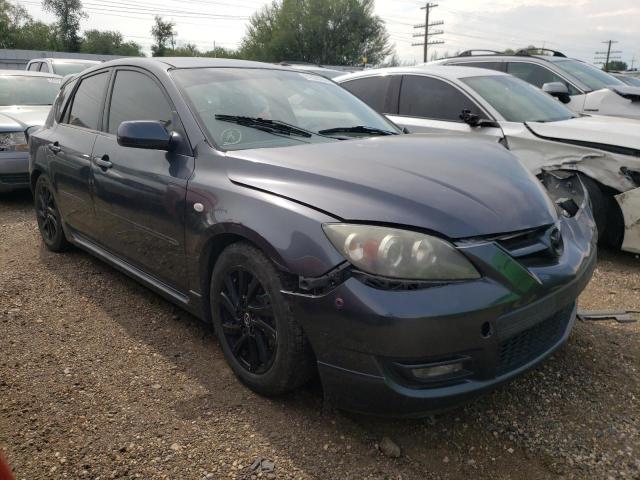 JM1BK34L381171680 - 2008 MAZDA SPEED 3 GRAY photo 4