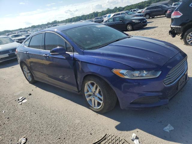 1FA6P0H71E5356027 - 2014 FORD FUSION SE BLUE photo 4