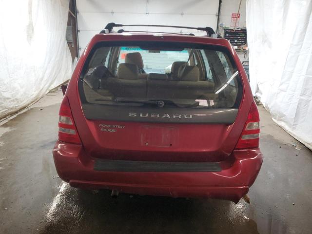 JF1SG65685H727924 - 2005 SUBARU FORESTER 2.5XS Կարմիր լուսանկար 6