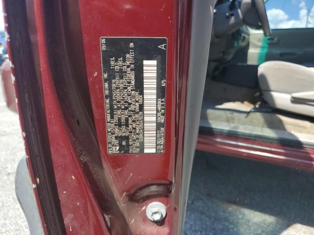 5TBRU34126S478239 - 2006 TOYOTA TUNDRA ACCESS CAB SR5 RED photo 12