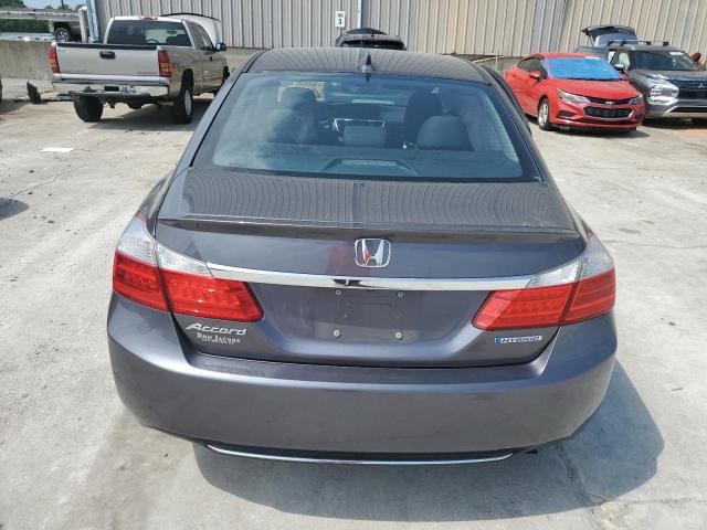 1HGCR6F59EA005225 - 2014 HONDA ACCORD HYBRID EXL GRAY photo 6