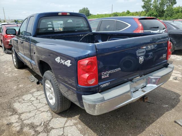 1D7HW42N16S666661 - 2006 DODGE DAKOTA SLT BLACK photo 2