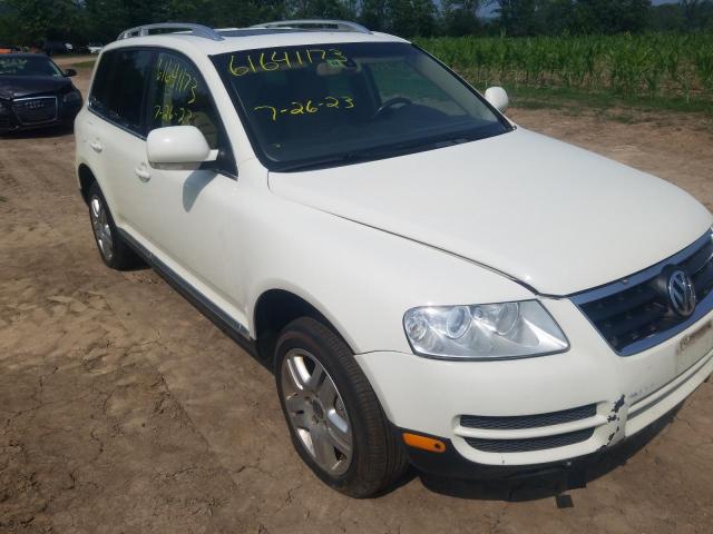 WVGZE77L17D024016 - 2006 VOLKSWAGEN TOUAREG V6 WHITE photo 4