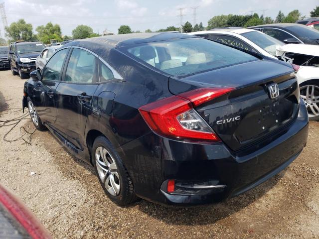 19XFC2E58GE065360 - 2016 HONDA CIVIC LX BLACK photo 2