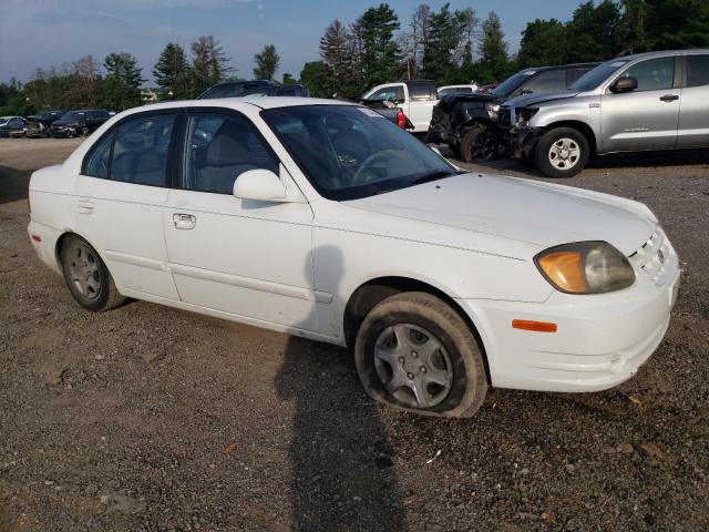 KMHCG45C34U520531 - 2004 HYUNDAI ACCENT GL WHITE photo 4