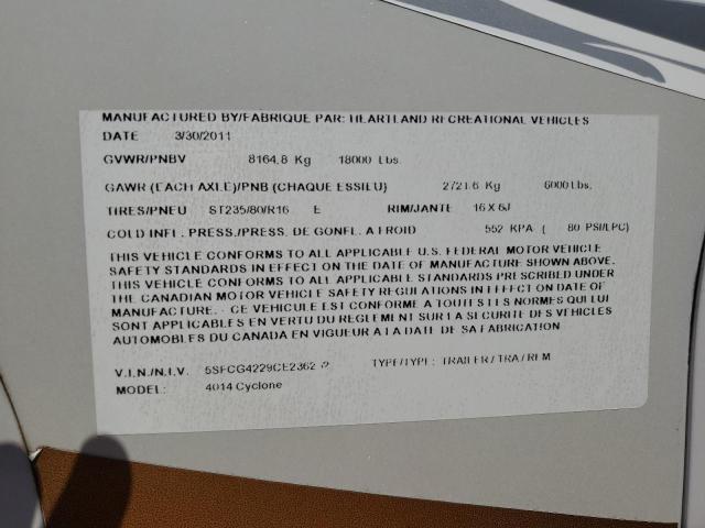 5SFCG4229CE236262 - 2012 OTHER TRAILER 双色 照片 10