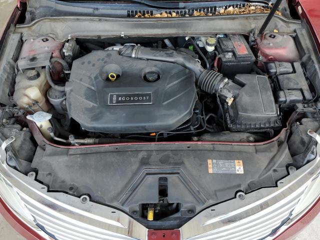 3LN6L2G97DR826931 - 2013 LINCOLN MKZ RED photo 11