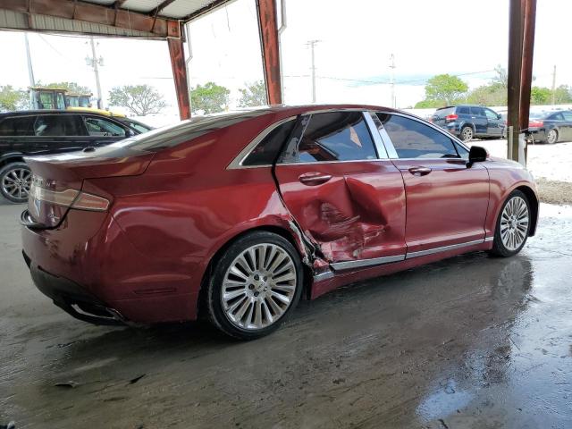 3LN6L2G97DR826931 - 2013 LINCOLN MKZ RED photo 3