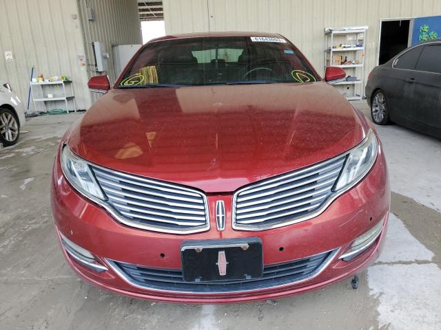 3LN6L2G97DR826931 - 2013 LINCOLN MKZ RED photo 5
